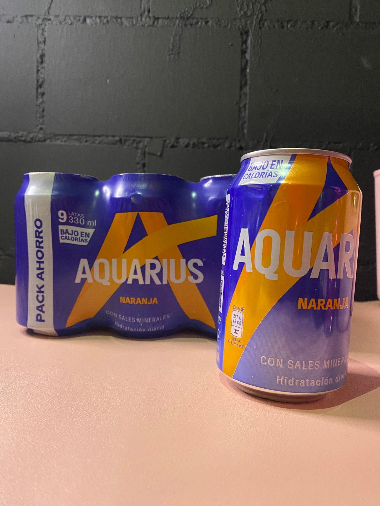 Pack Aquarius Orange 9x330ml