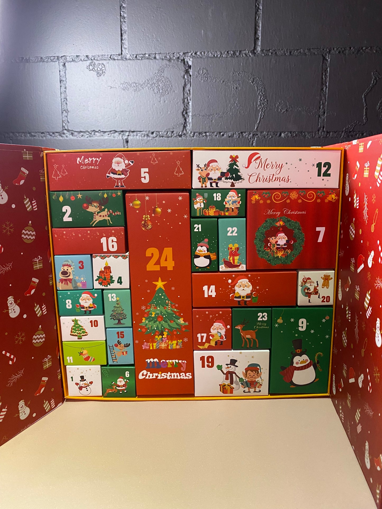 Adventskalender Rot