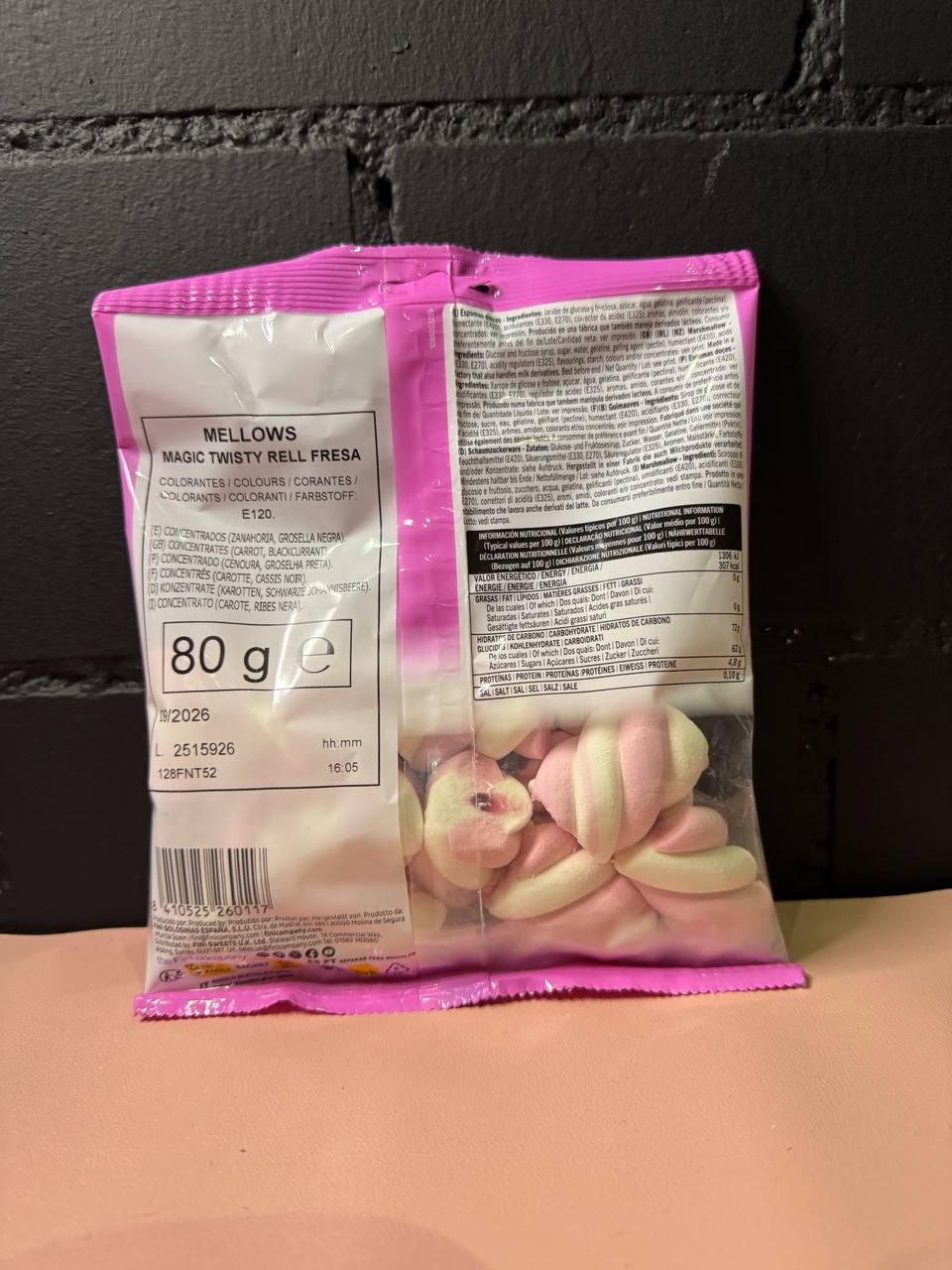 Fini Mellows Magic Twist Erdbeere gefüllt 90g