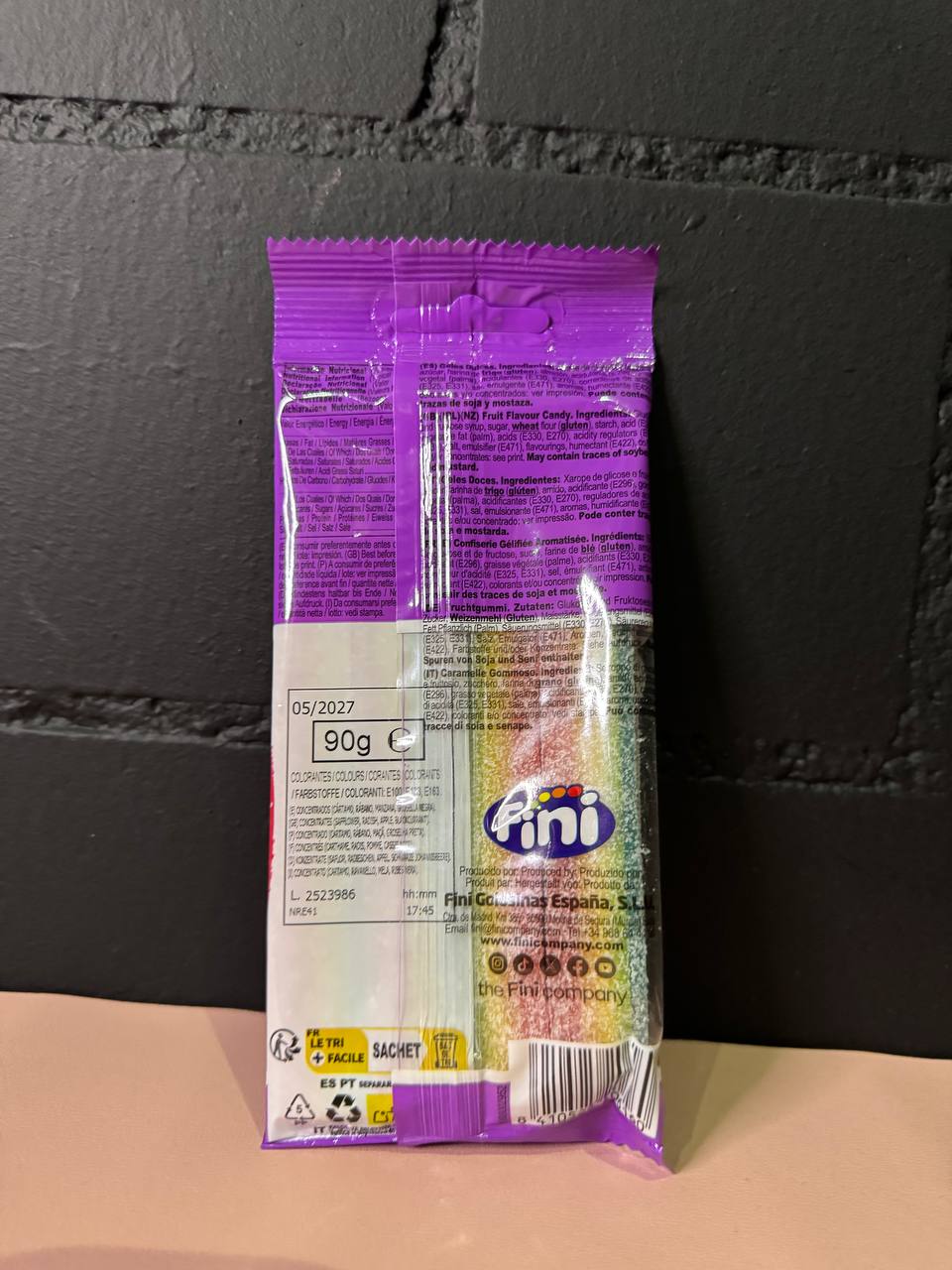 Fini Strips Sour Rainbow 90g