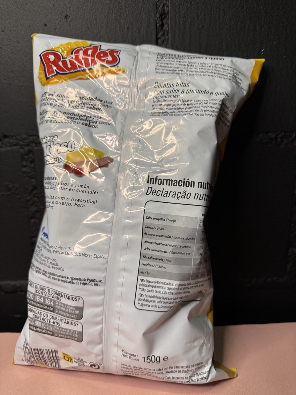Ruffles Schinken/Käse 150gr