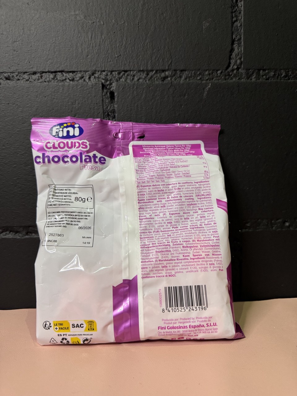 Fini Schokolade Cloud 80gr