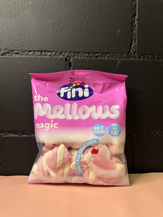 Fini  Mellows Magic Twist Erdbeere gefüllt 90g
